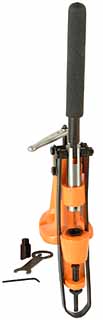 Bullet Sizer and Lubricator Press,
for use with H & I sizing dies and nose punch,
with 115 volt heater for warming hard lubricant,
Model No. 4500, by Lyman